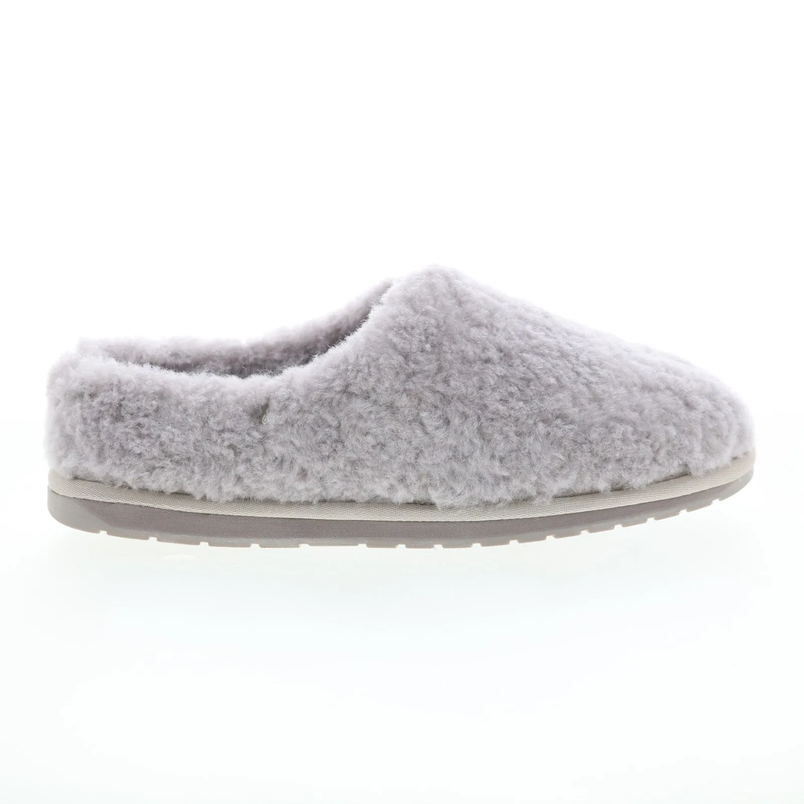 Emu Australia Joy Teddy W12583 Womens Gray Synthetic Clogs Slippers Shoes