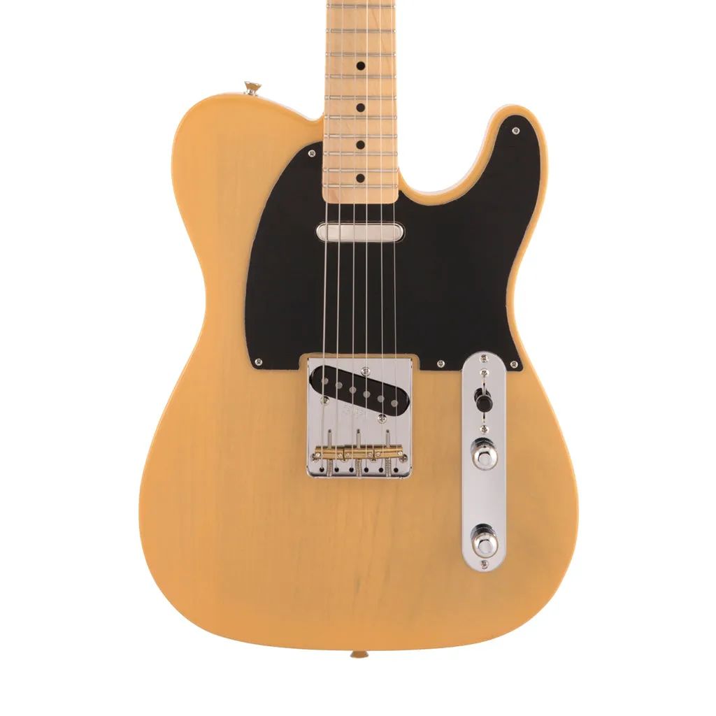 Fender Japan Heritage 50s Telecaster Electric Guitar, Maple FB, Butterscotch Blonde
