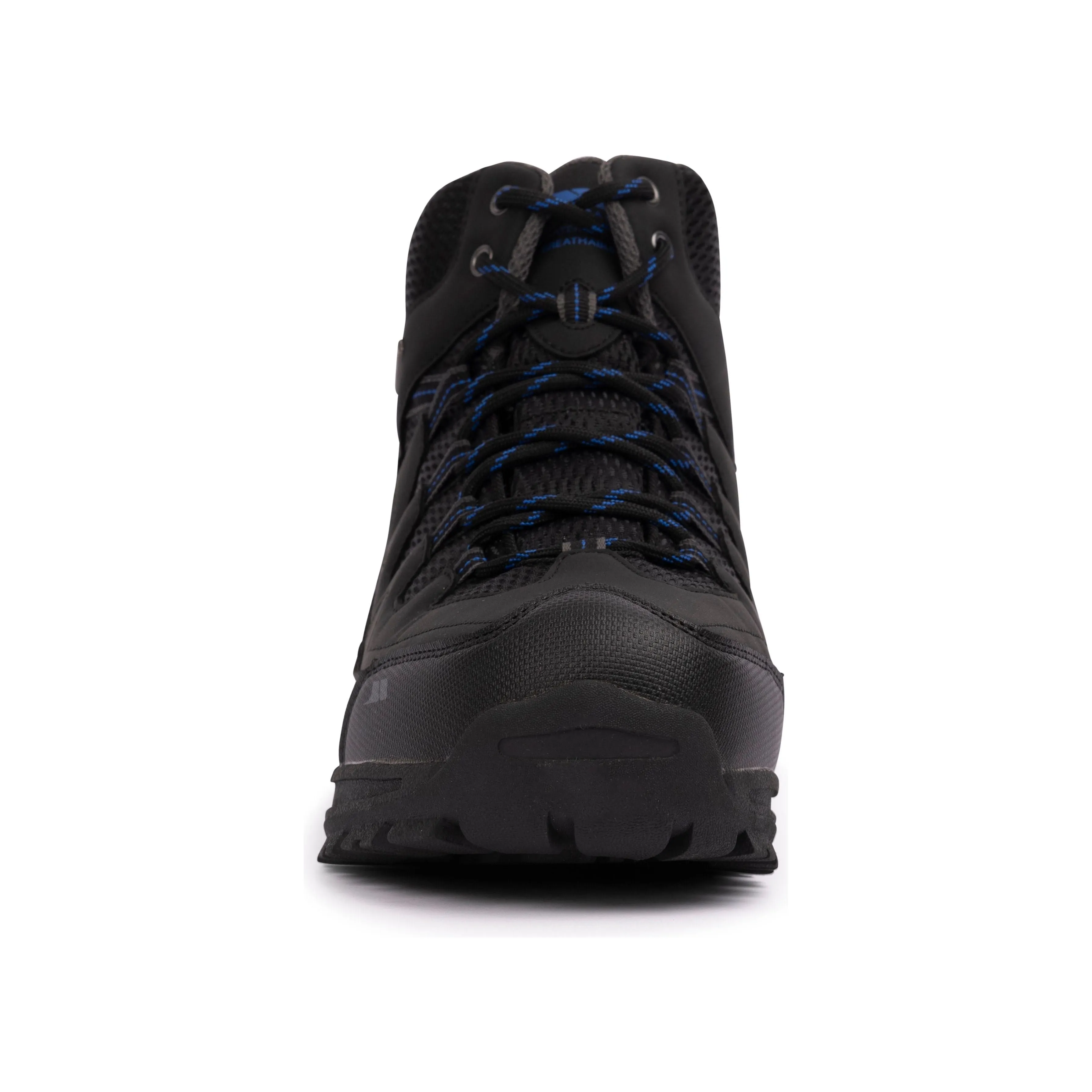 Finley Mens Waterproof Walking Boots in Black Blue