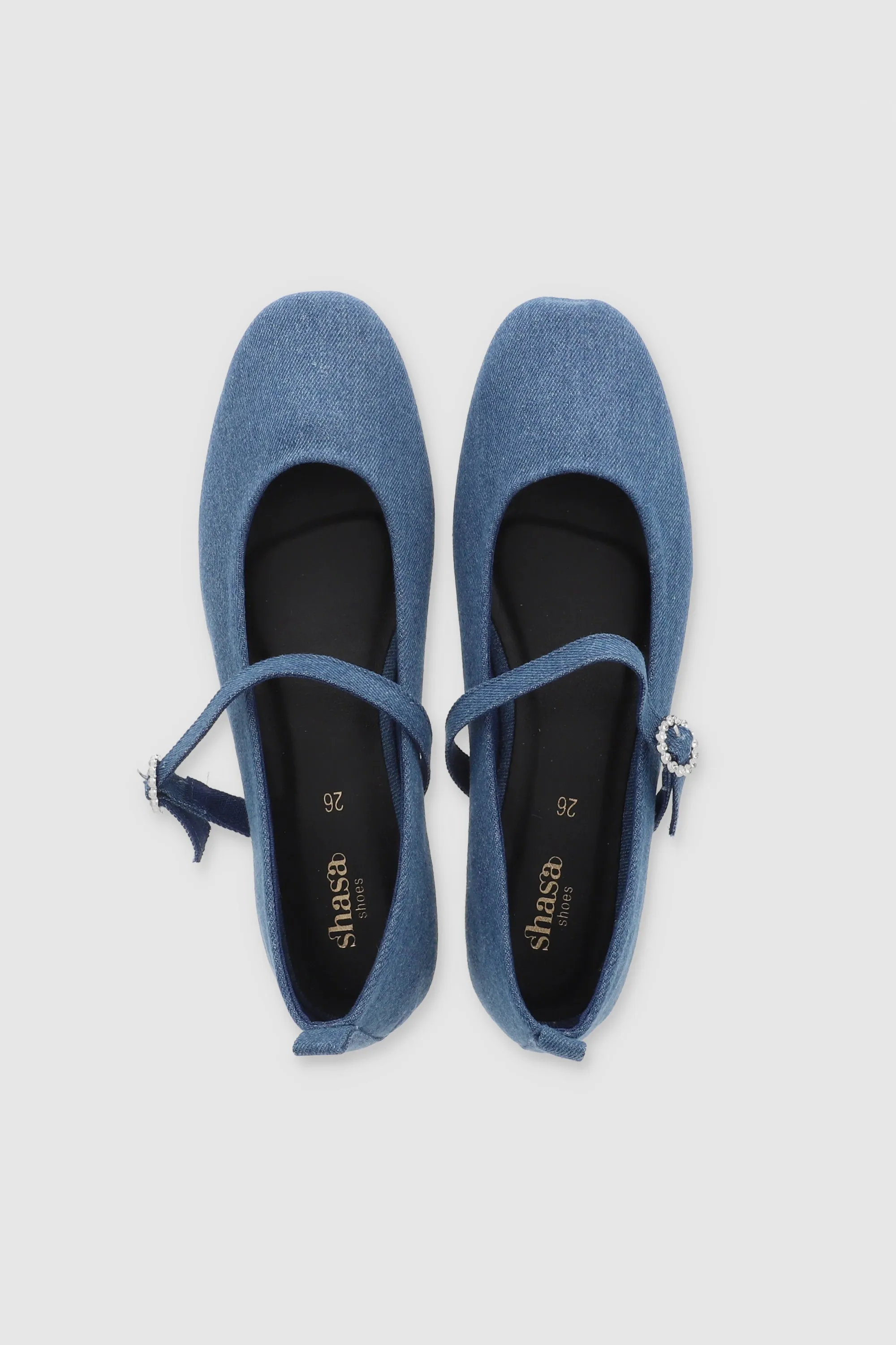 Flats Punta Rebanada Denim