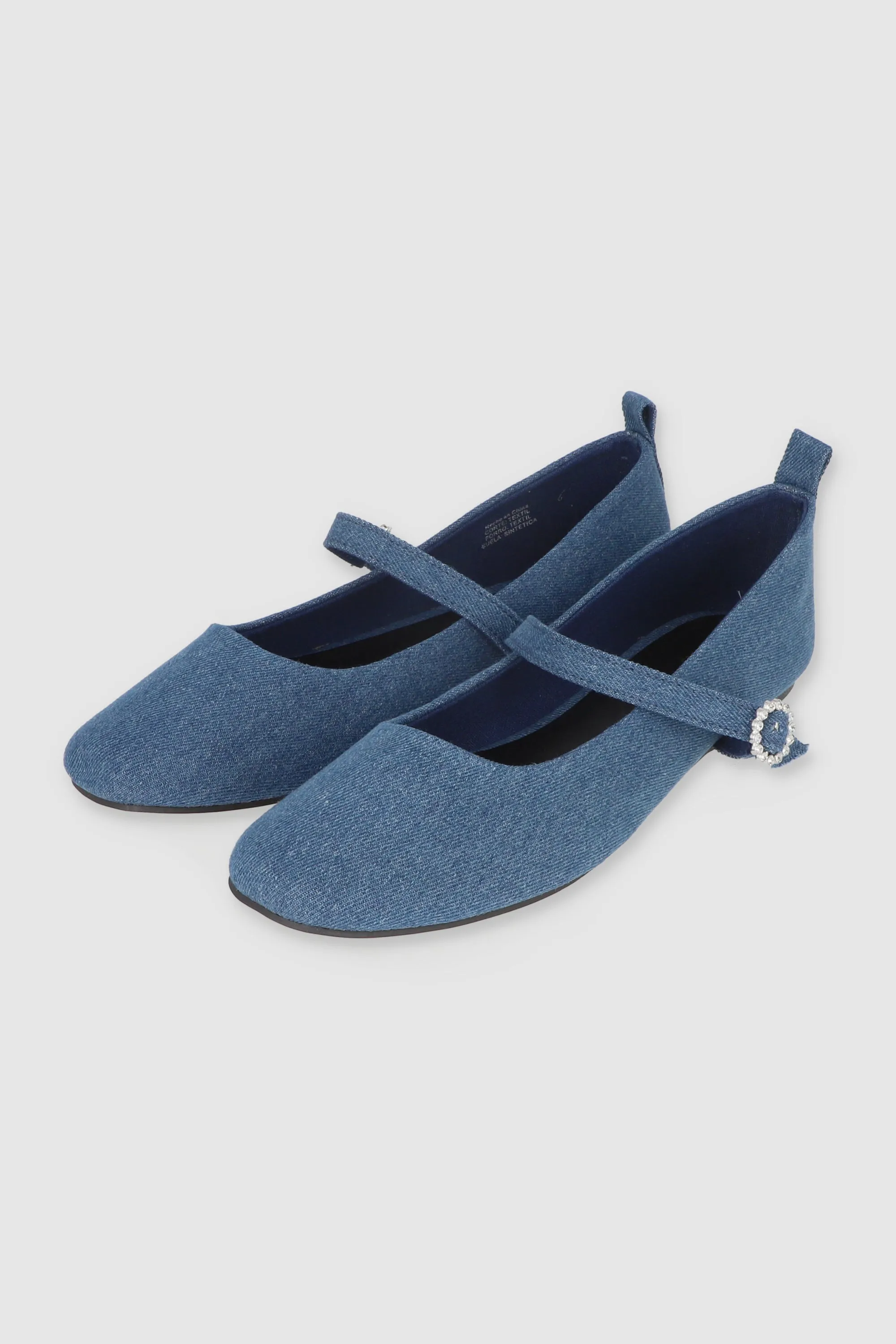 Flats Punta Rebanada Denim