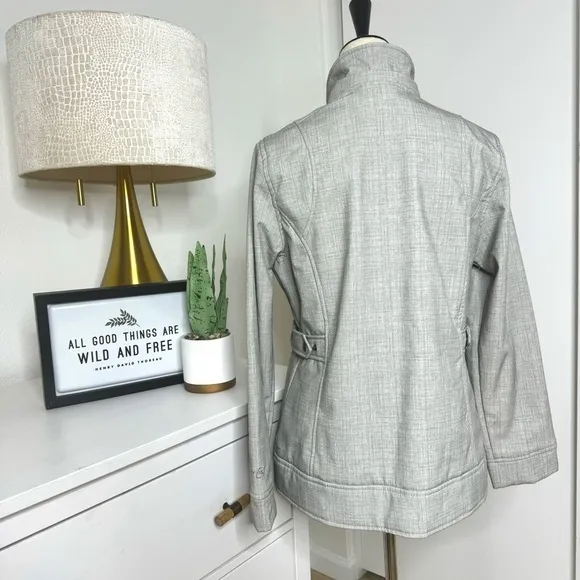 Free Country Women's Soft Shell Light Gray Jacket Size Medium