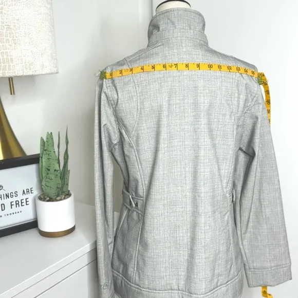 Free Country Women's Soft Shell Light Gray Jacket Size Medium