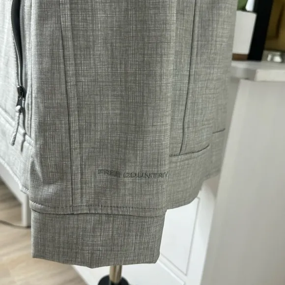Free Country Women's Soft Shell Light Gray Jacket Size Medium
