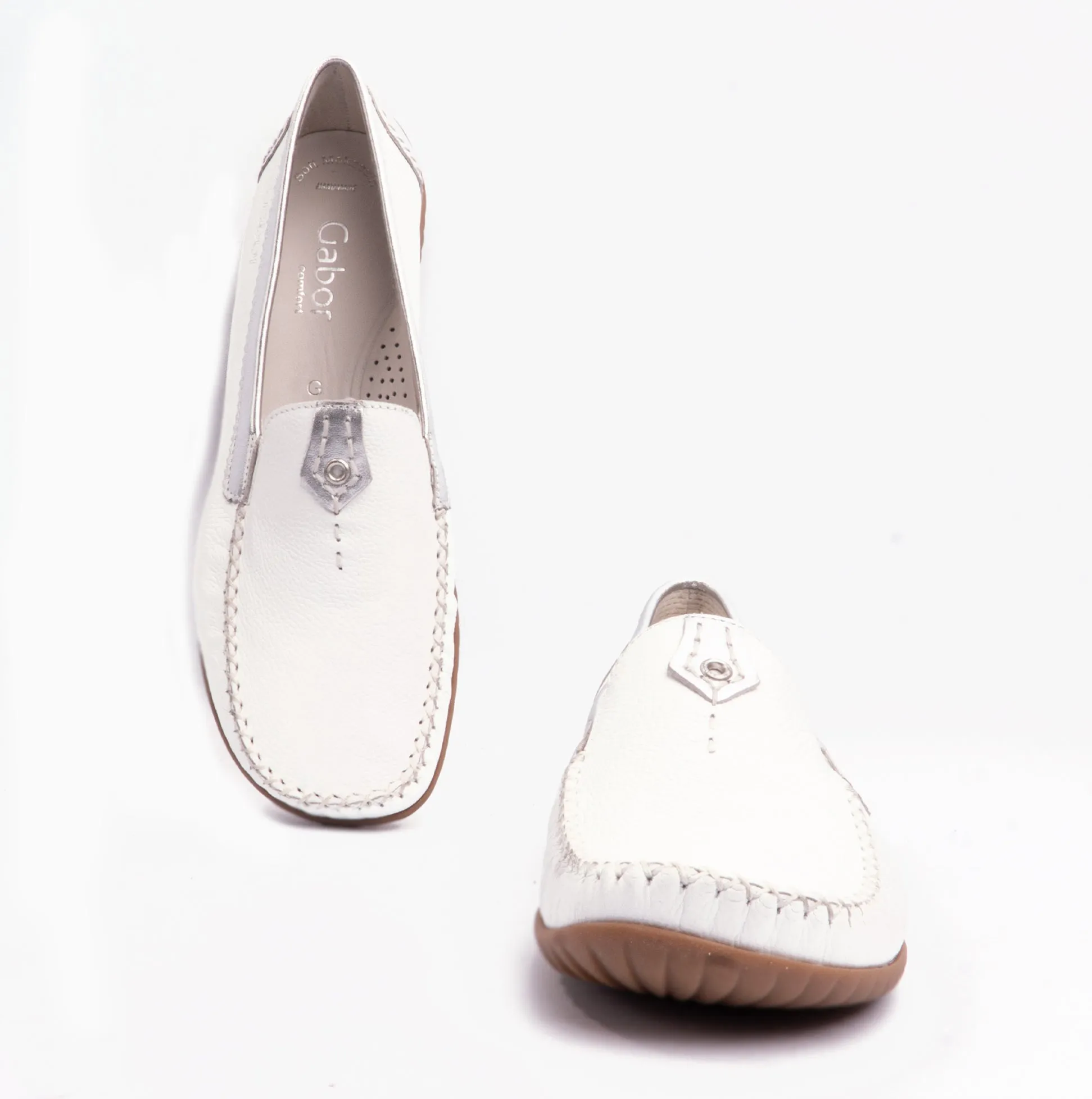 Gabor CALIFORNIA Womens Moccassin White