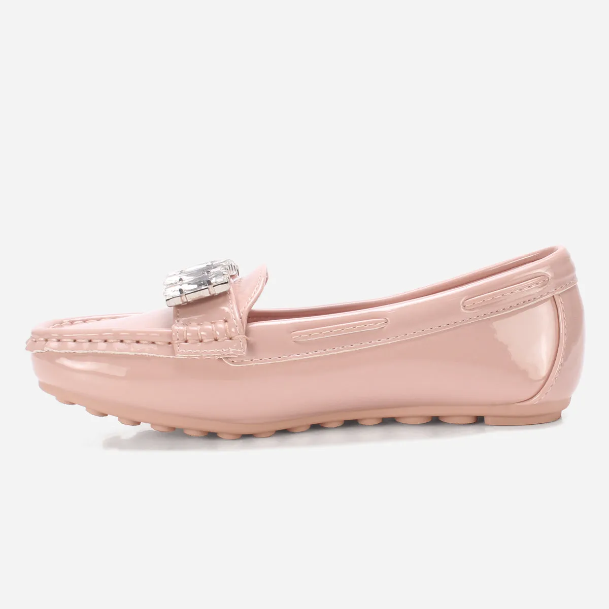 Girls "SALAKO" Decorated Flat Moccasins