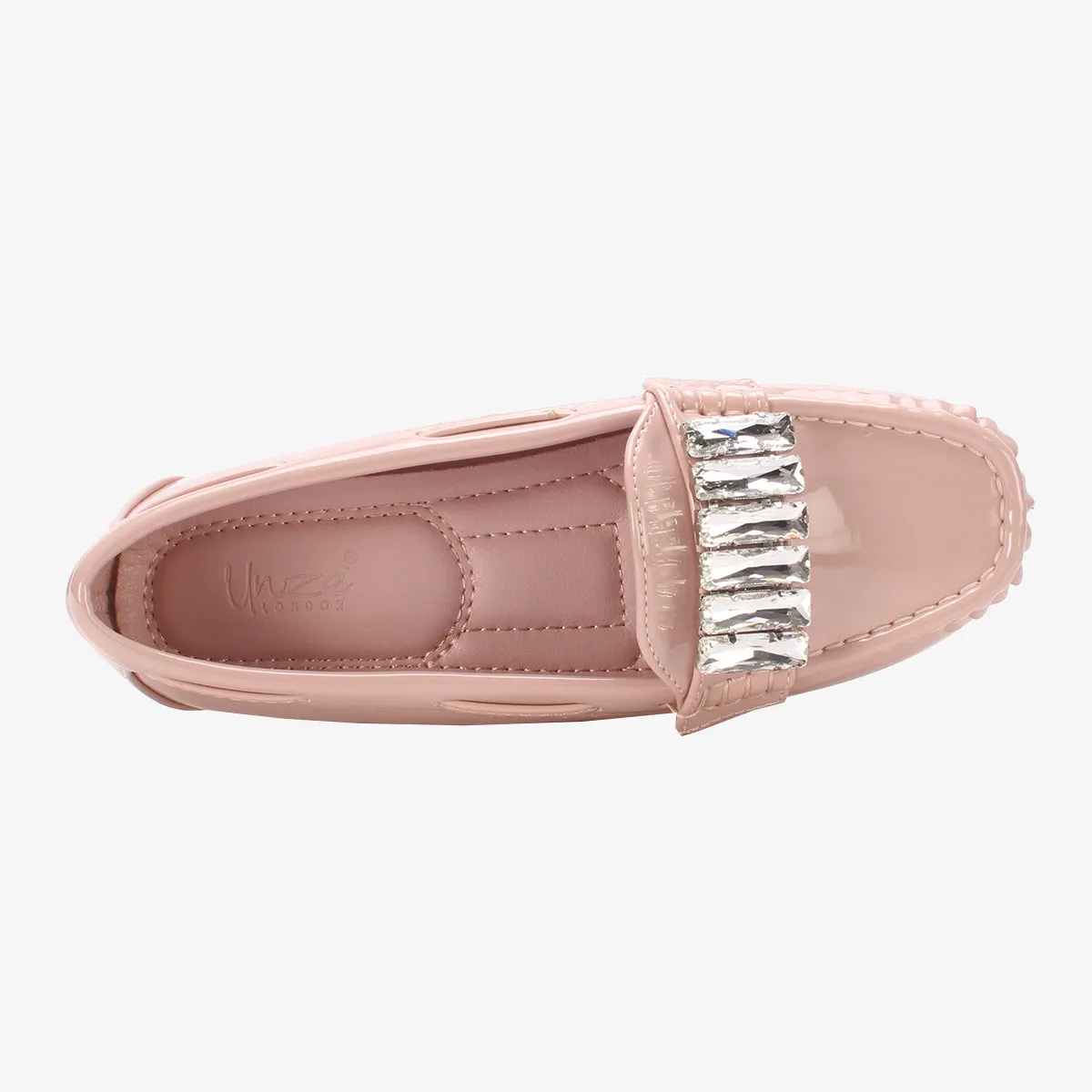Girls "SALAKO" Decorated Flat Moccasins