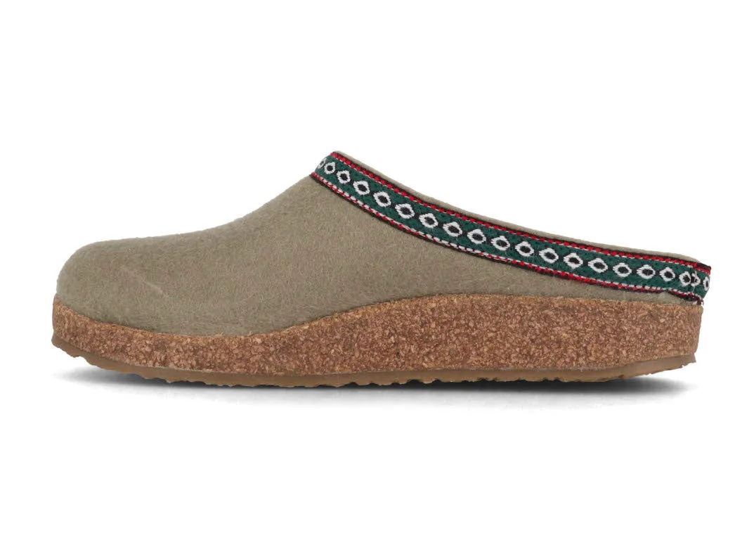HAFLINGER Men Women Felt Clogs 'Grizzly Franzl', sahara