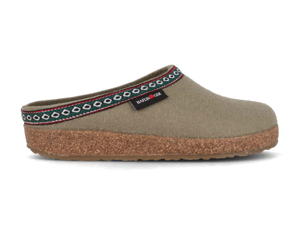 HAFLINGER Men Women Felt Clogs 'Grizzly Franzl', sahara