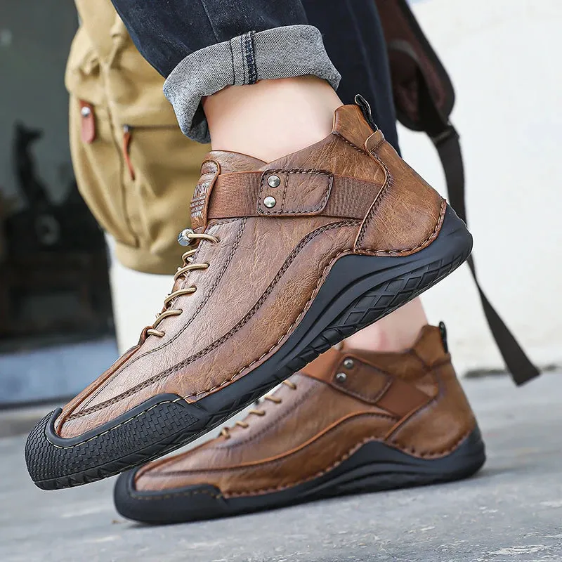 Handmade Leather Shoes Men Casual Sneakers Driving Shoe LeatherMen Shoes Hot Sale Moccasins Tooling Shoe Footwear
