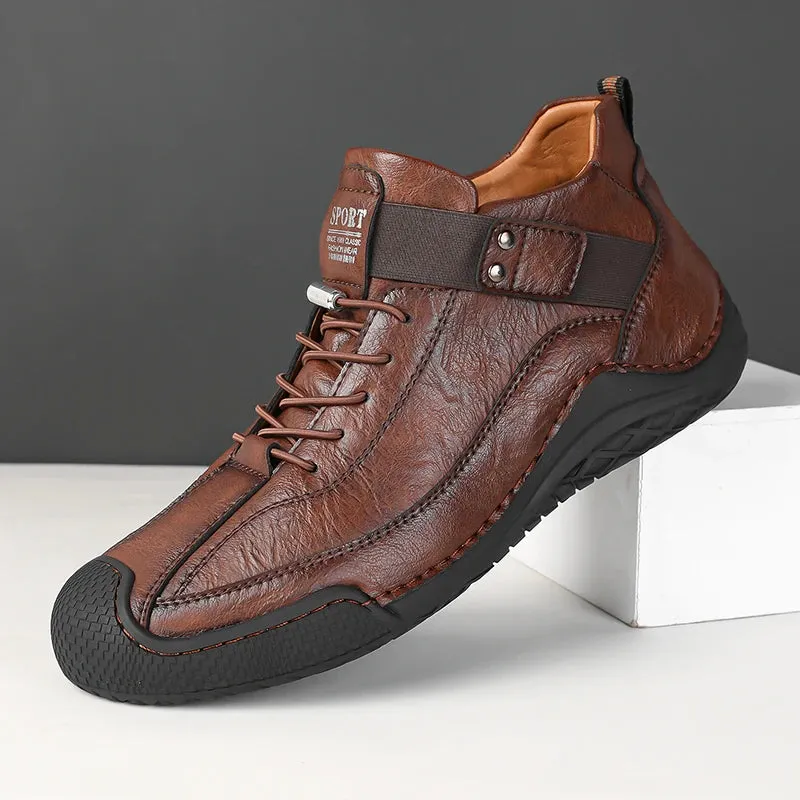 Handmade Leather Shoes Men Casual Sneakers Driving Shoe LeatherMen Shoes Hot Sale Moccasins Tooling Shoe Footwear
