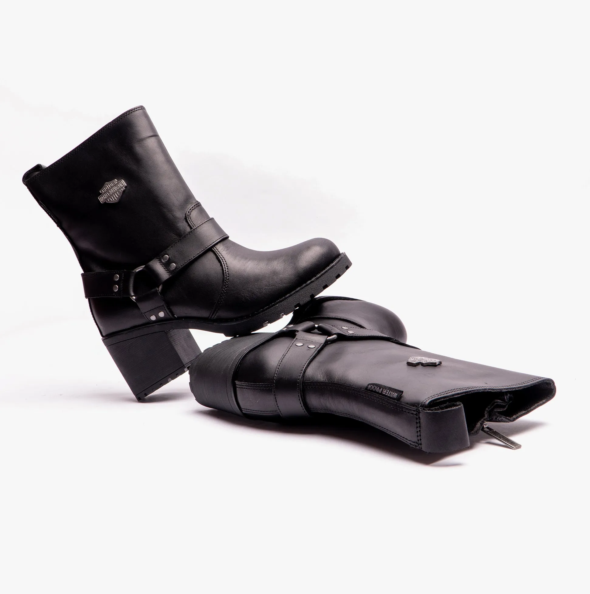 Harley Davidson RR-HOWELL Womens Short Boots Black