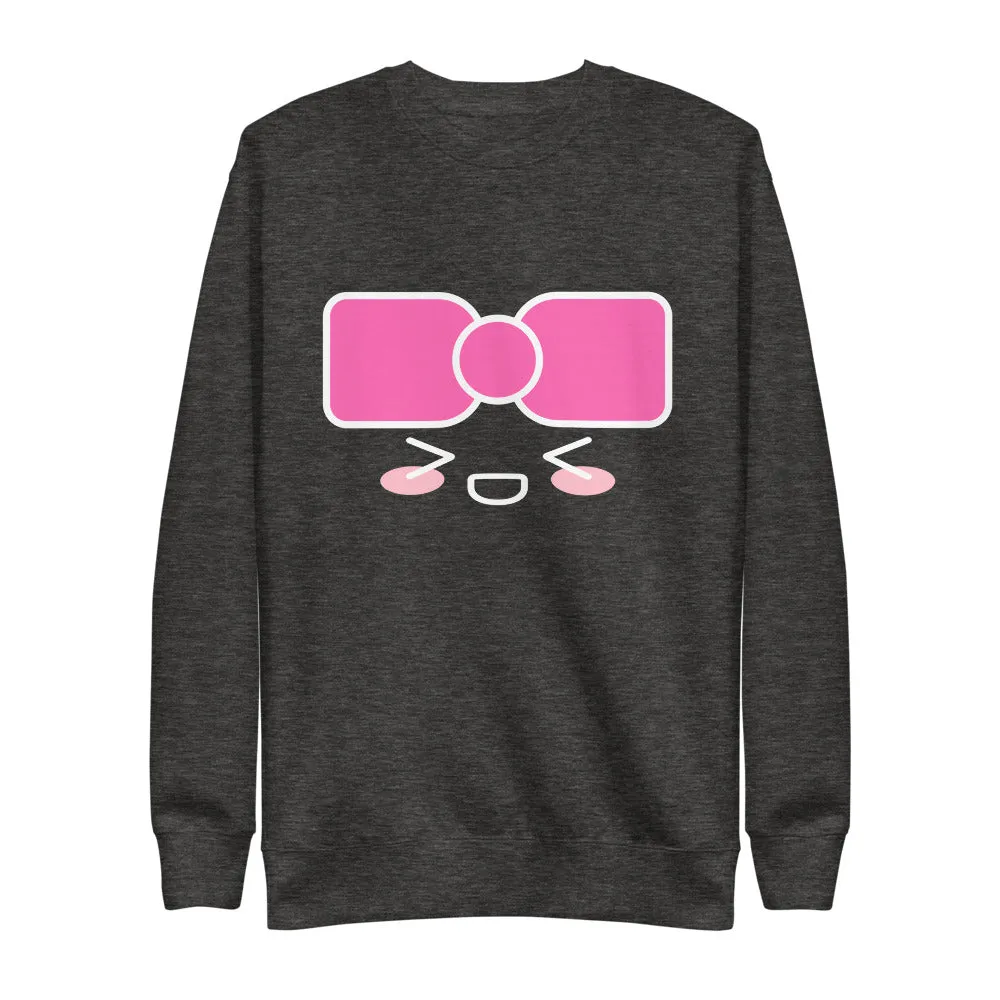 hyunee face crewneck (white)