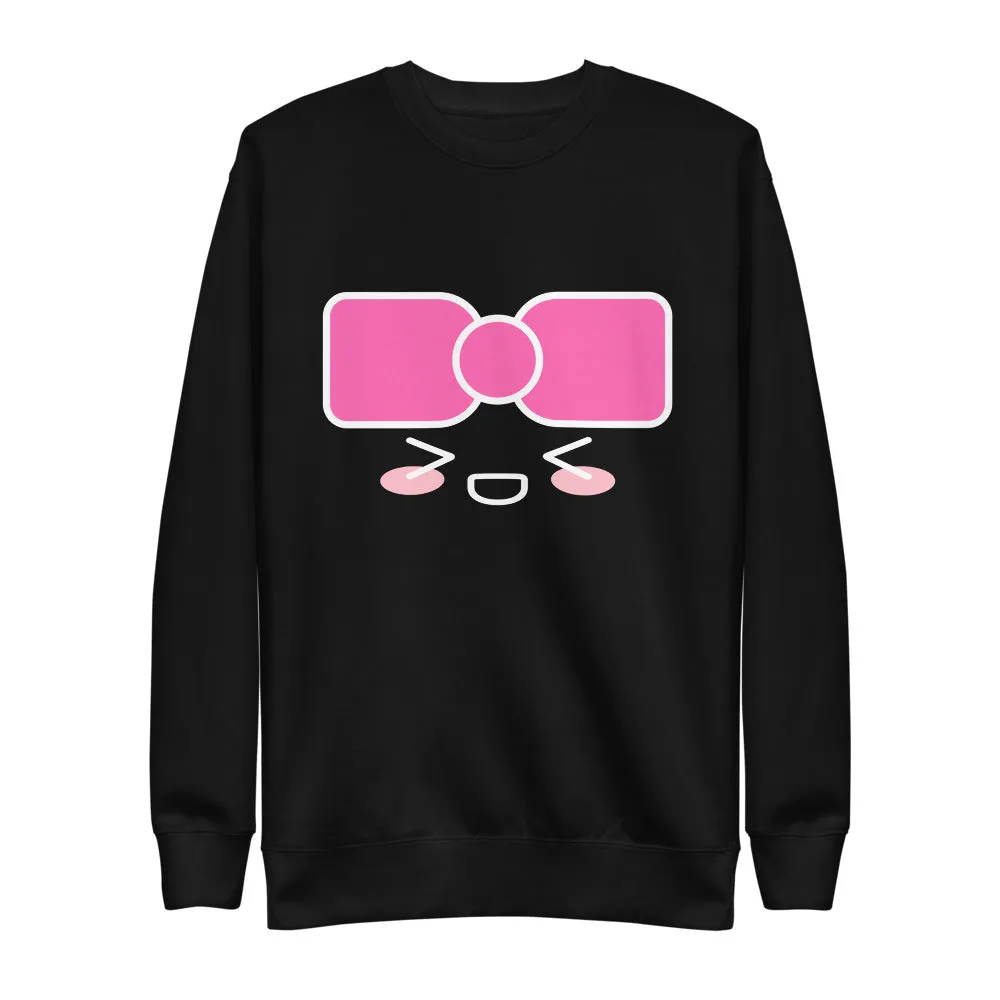hyunee face crewneck (white)