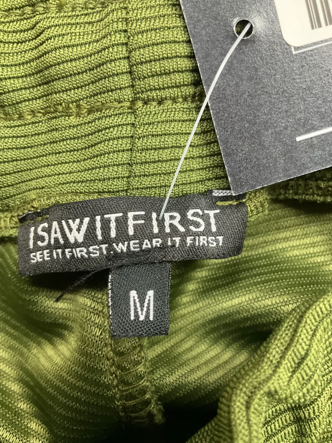 I saw it first Green Ribbed Casual Shorts UK M