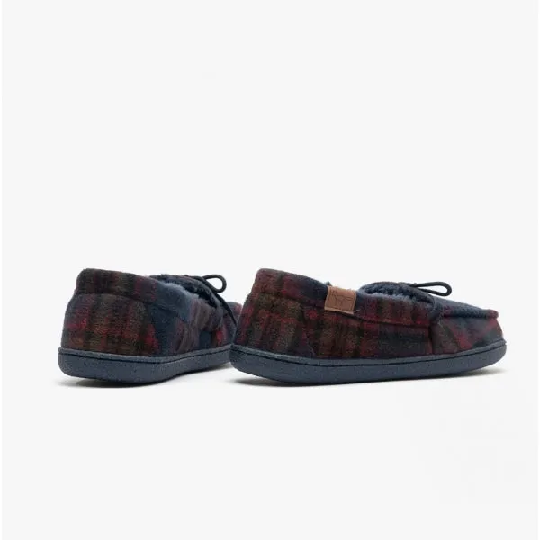Jo & Joe ST AUBIN Mens Moccasin Slippers Navy
