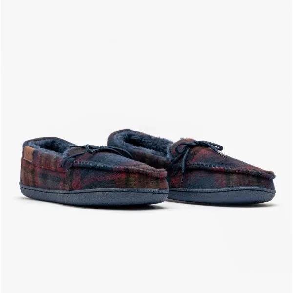 Jo & Joe ST AUBIN Mens Moccasin Slippers Navy