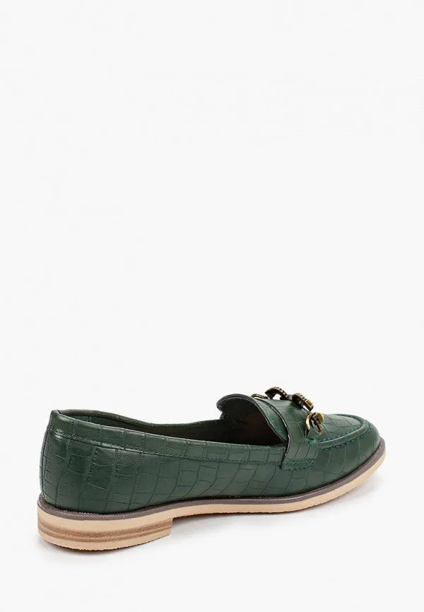 Loafer Mocassins Femme avec boucle métallisée