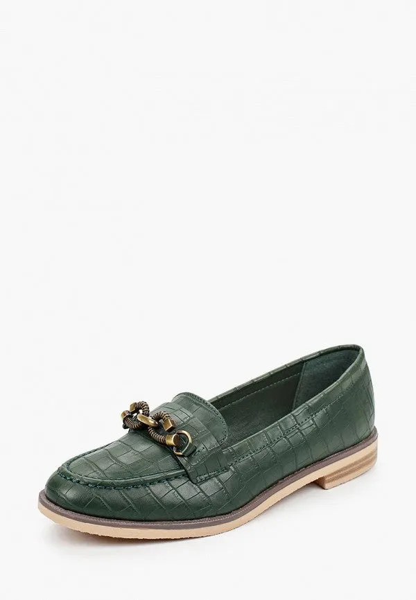 Loafer Mocassins Femme avec boucle métallisée