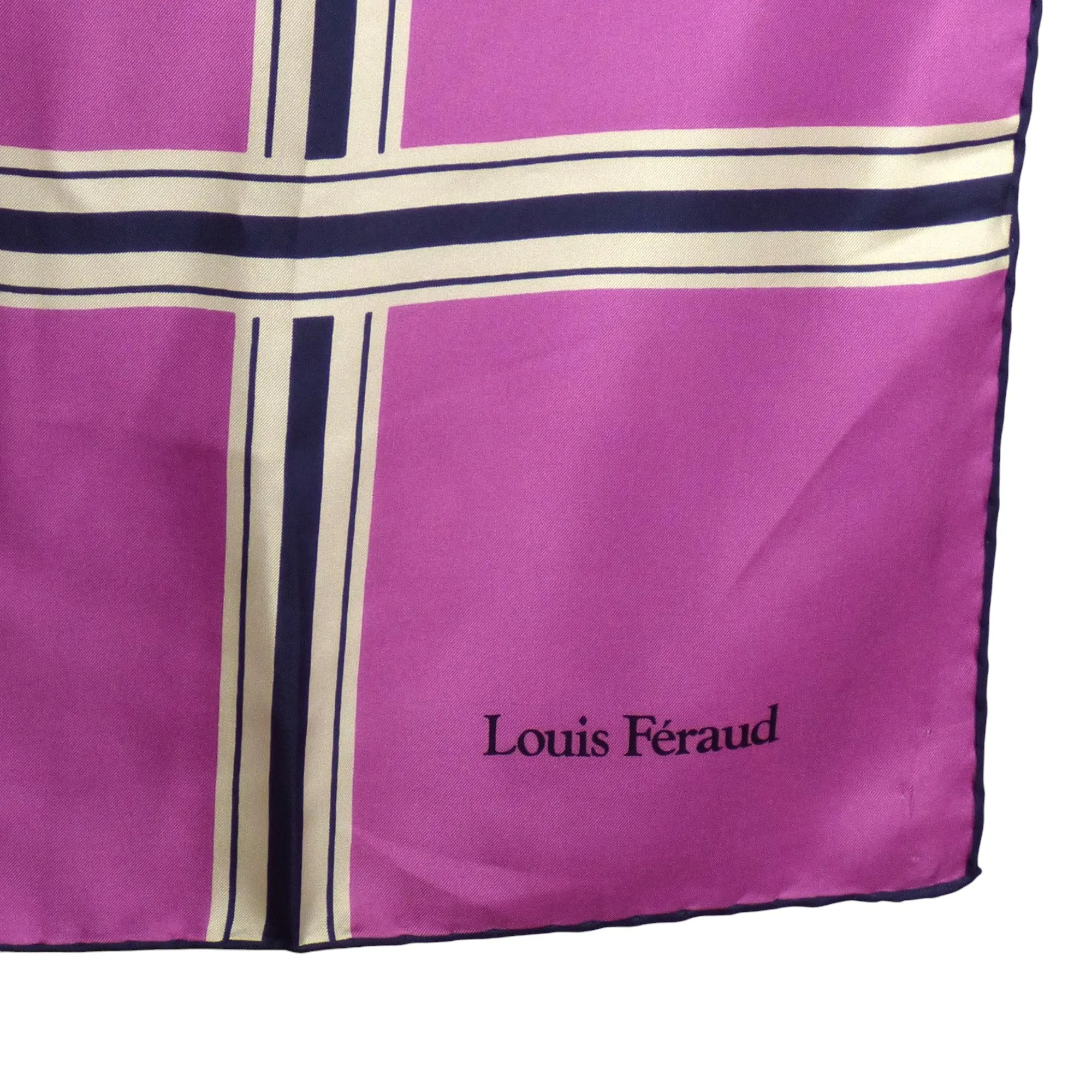 LOUIS FERAUD-1980s Silk Twill Scarf