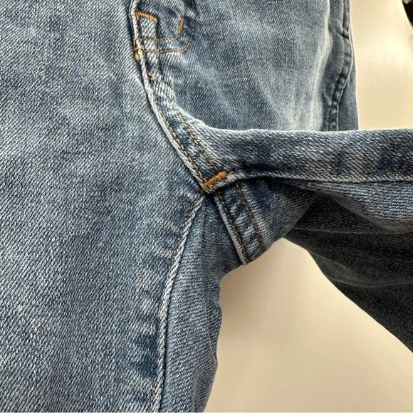 Madewell 10&quot; High-Rise Skinny Jeans in Dewitt‎ Wash: Button Front Edition Sz 24