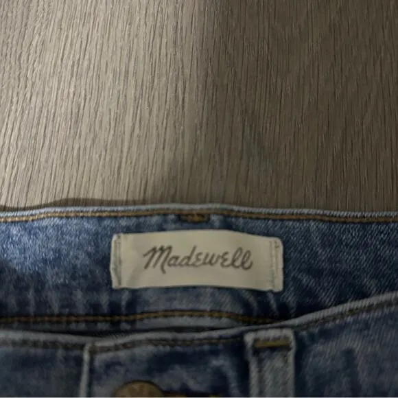 Madewell 10&quot; High-Rise Skinny Jeans in Dewitt‎ Wash: Button Front Edition Sz 24
