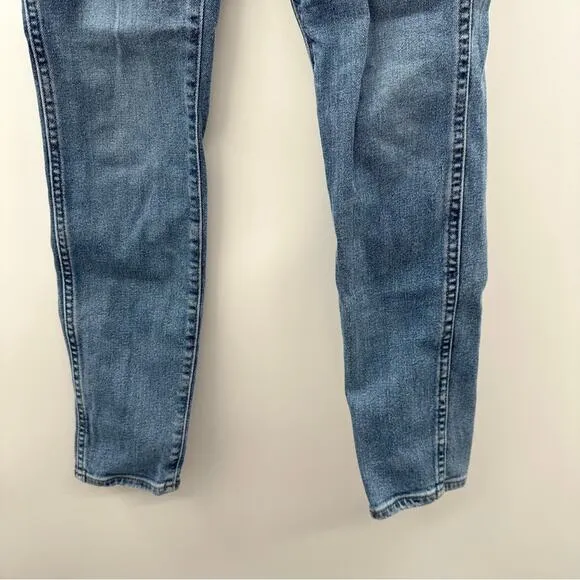 Madewell 10&quot; High-Rise Skinny Jeans in Dewitt‎ Wash: Button Front Edition Sz 24