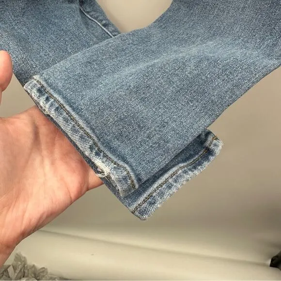 Madewell 10&quot; High-Rise Skinny Jeans in Dewitt‎ Wash: Button Front Edition Sz 24