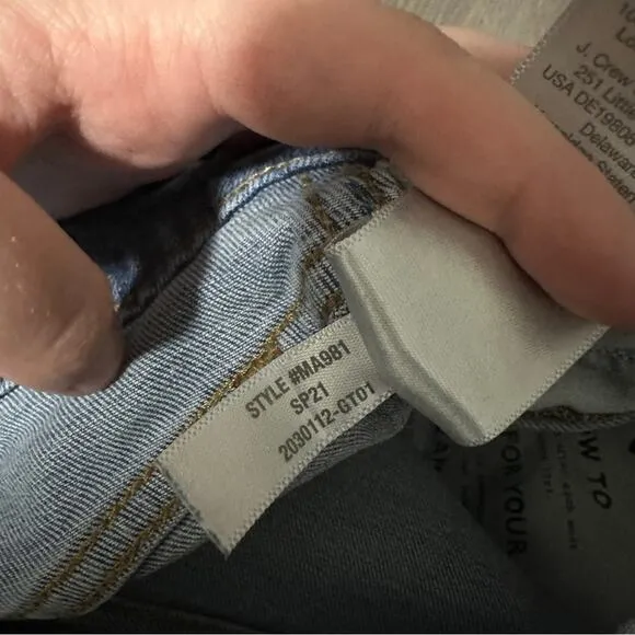 Madewell 10&quot; High-Rise Skinny Jeans in Dewitt‎ Wash: Button Front Edition Sz 24