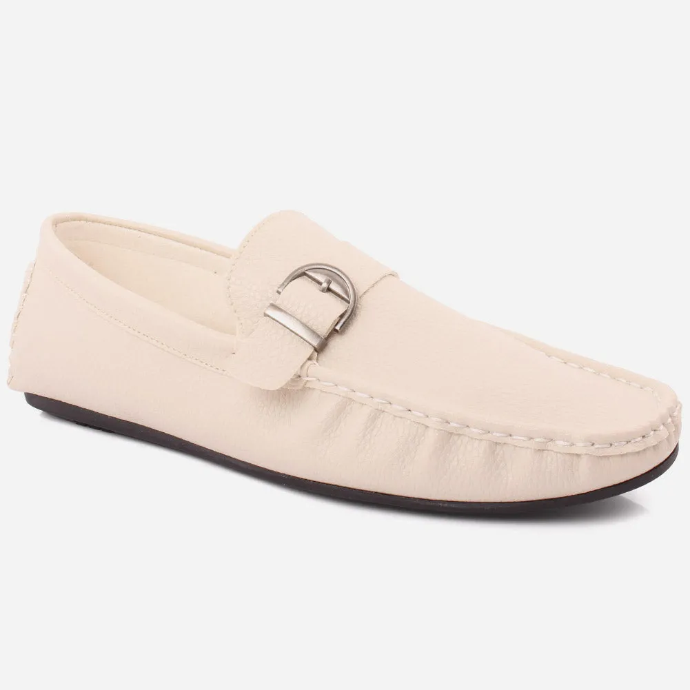 Men "SEAN" Classic Buckle Rubber Sole Moccasins