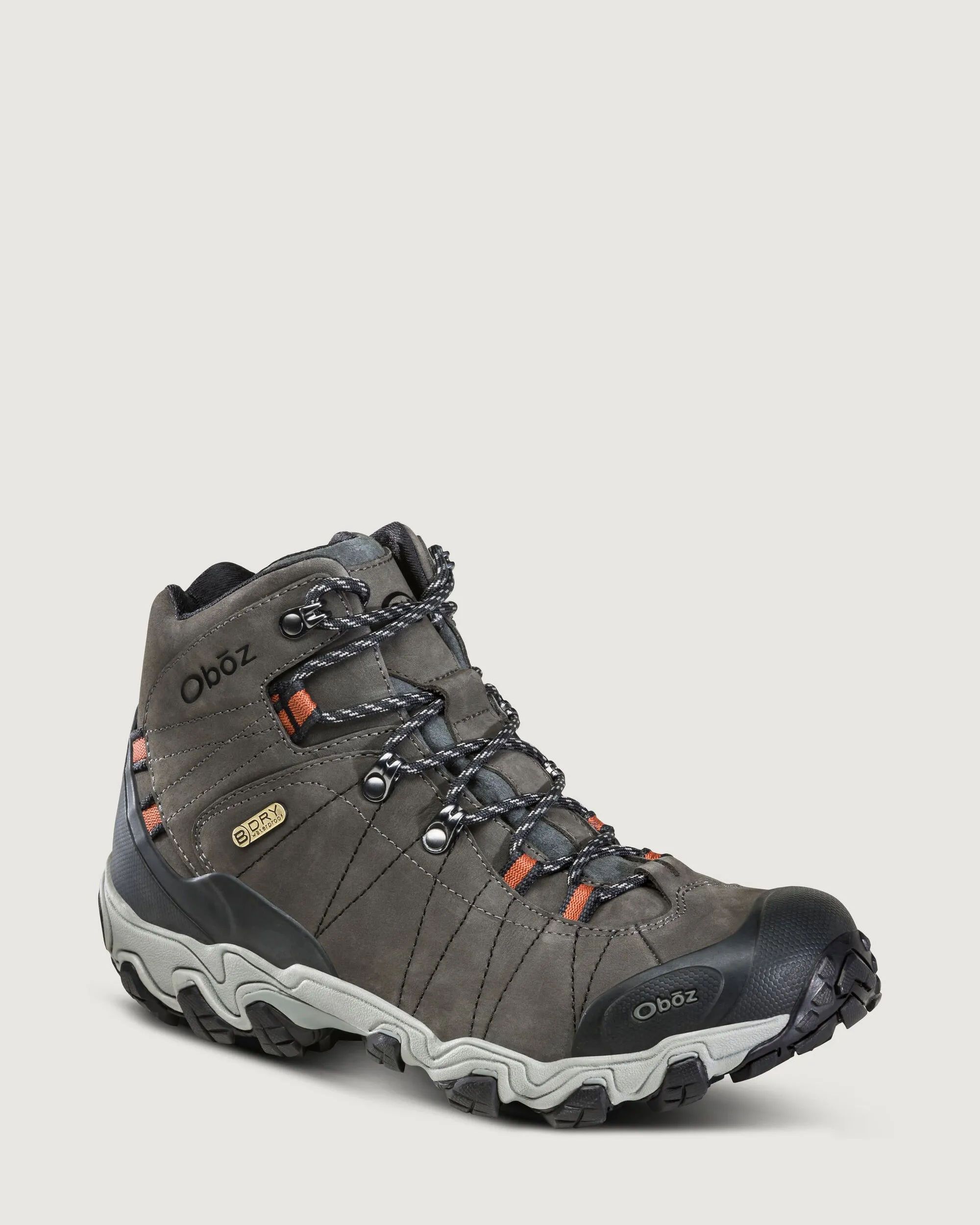 Men's Oboz Bridger Waterproof Mid Hiking Boots - Raven