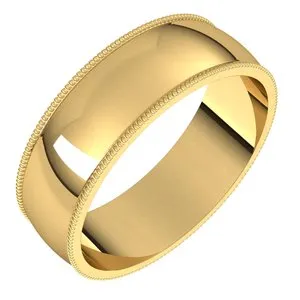 Milgrain Half Round Light Bands