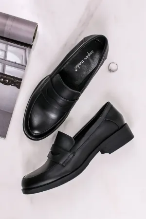 Mocassins Femmes plates, Loafer noir