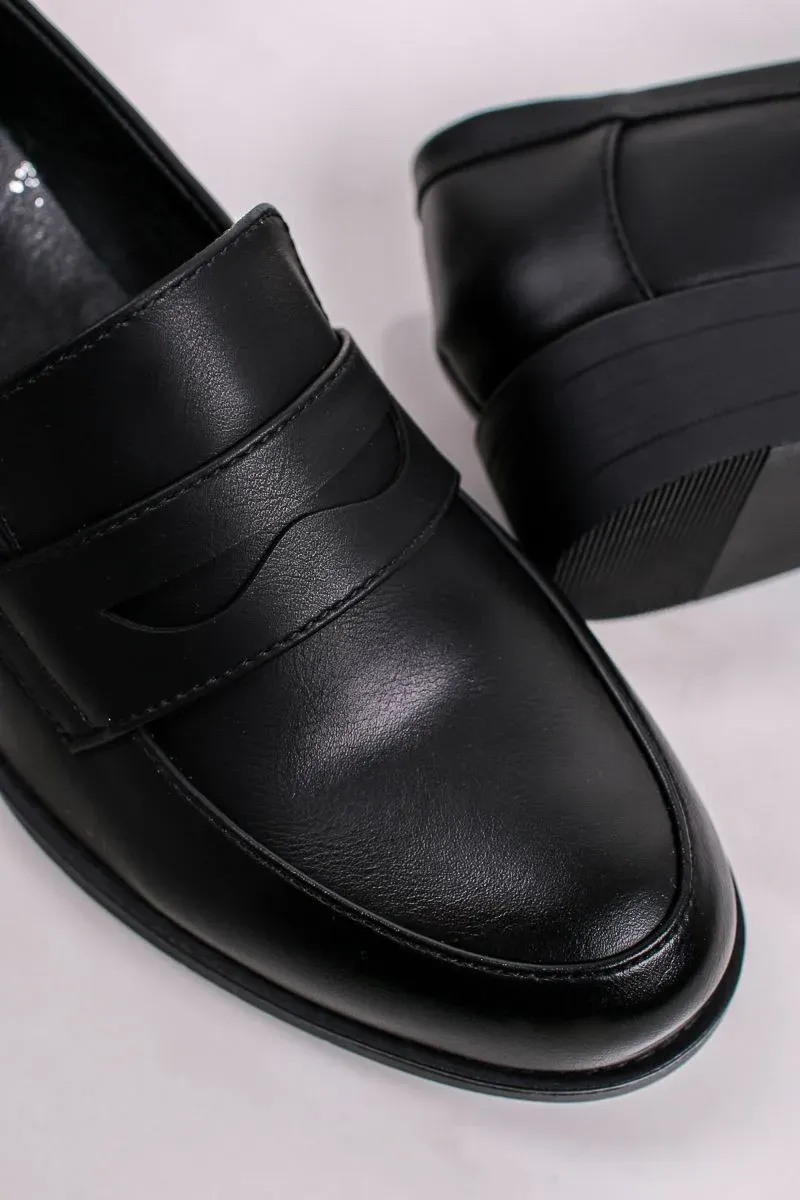 Mocassins Femmes plates, Loafer noir