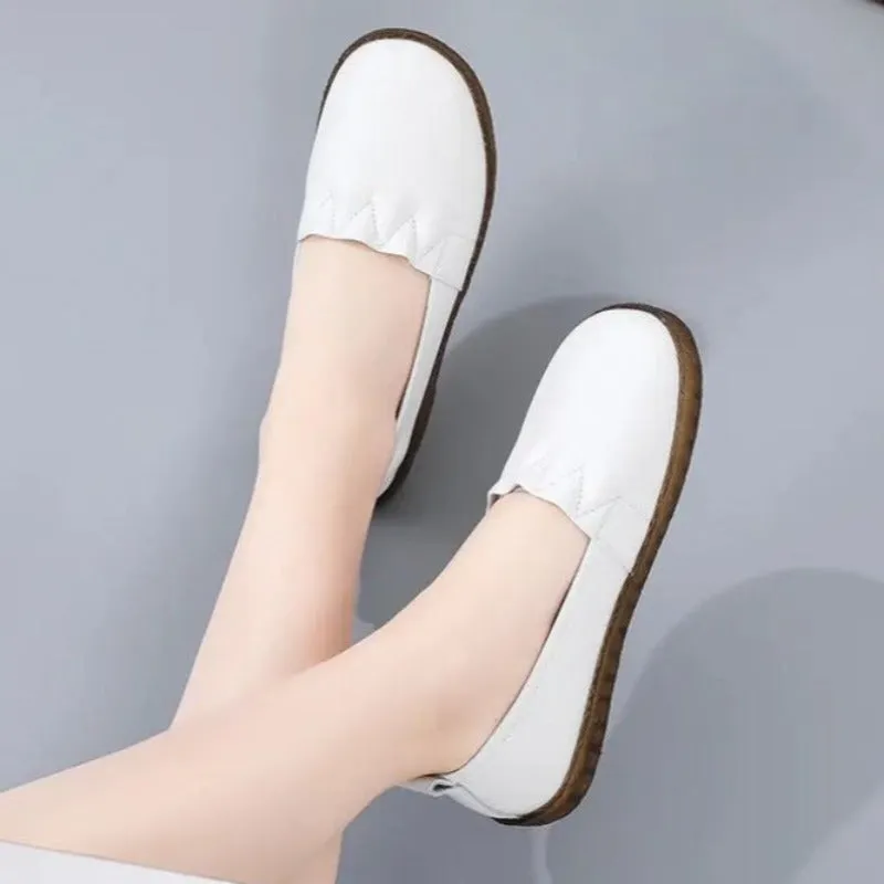 Moccasins Women's Leather Slip On