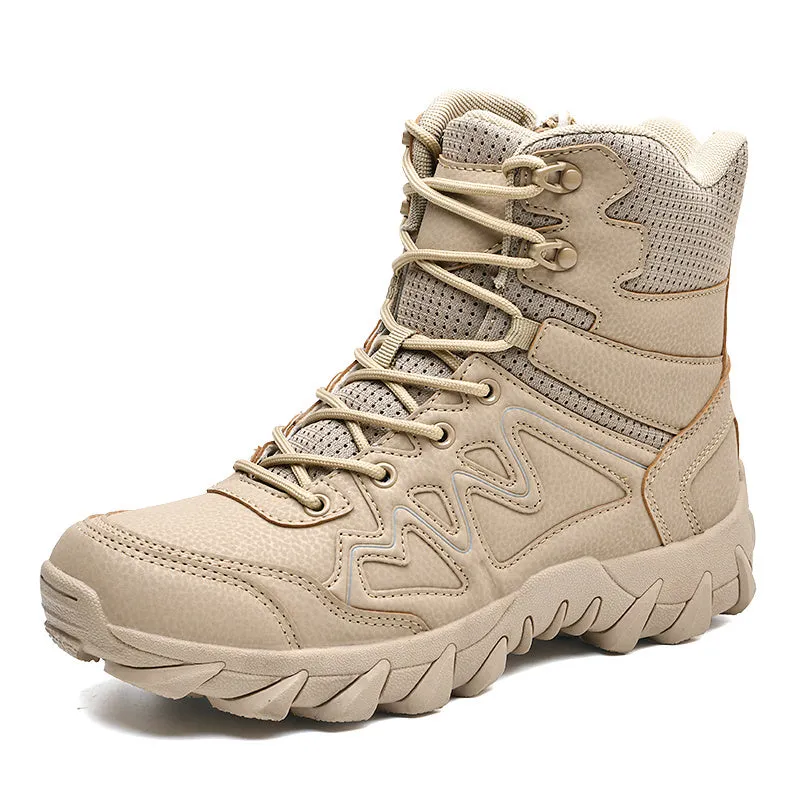 Outdoor Men Hiking Shoes Waterproof Breathable Tactical Combat Army Boots