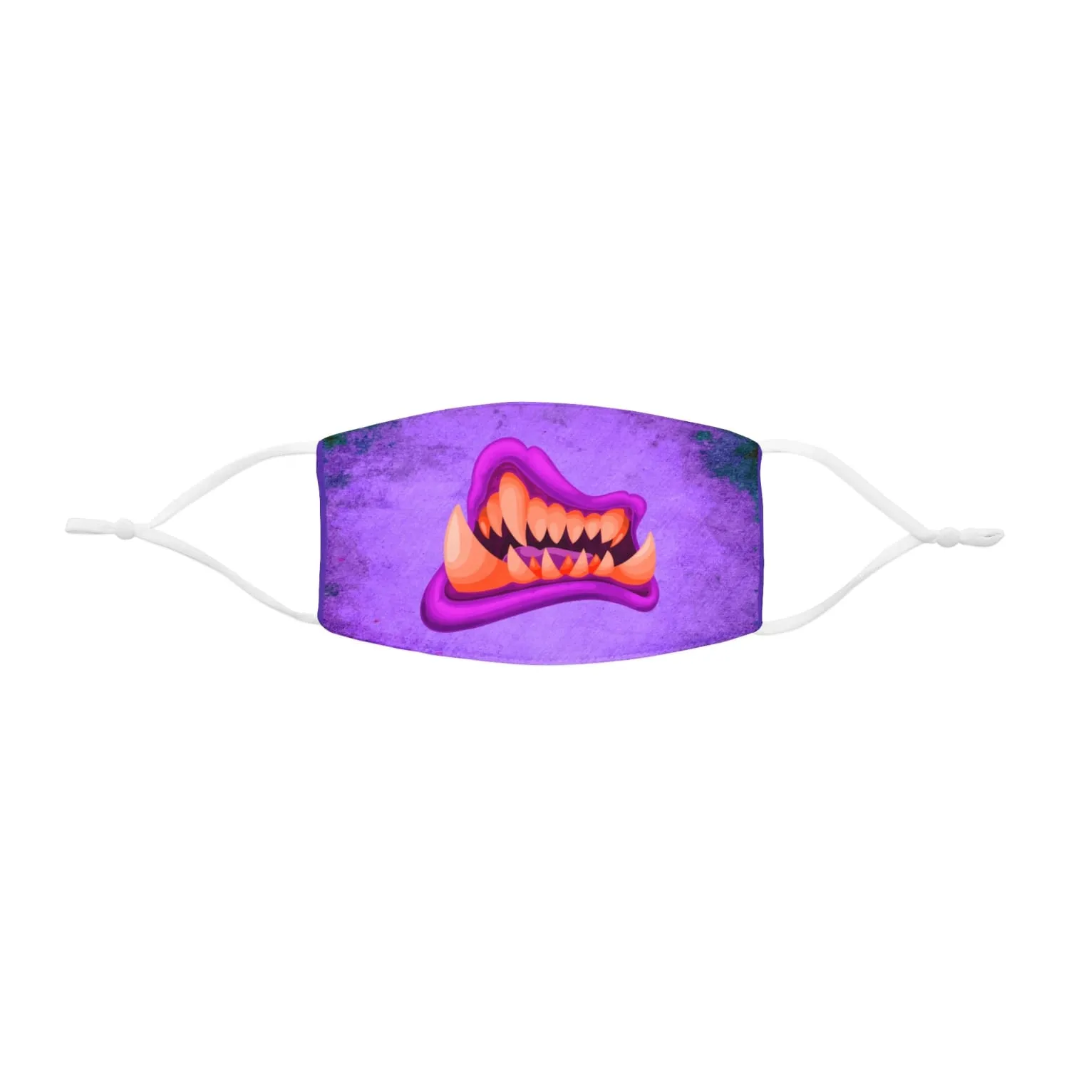 Pink Monster Mouth Snug-Fit Fabric Face Mask