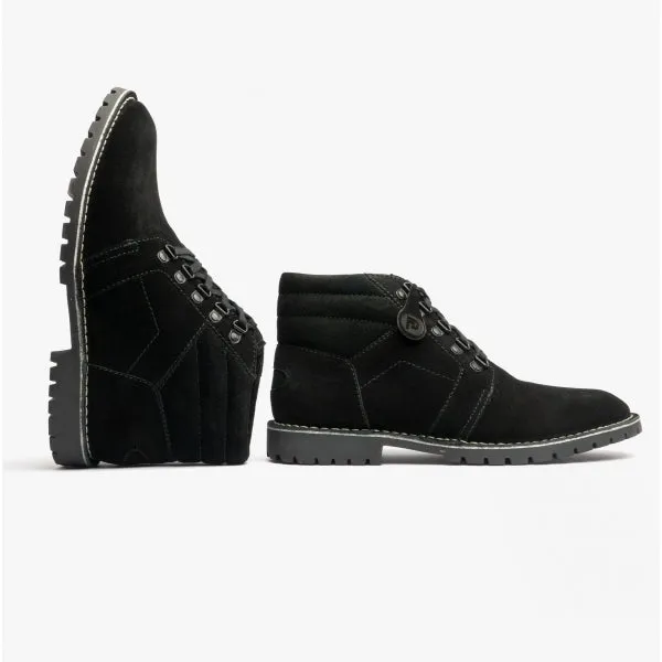 Popps TROOPER Mens Desert Boots Black