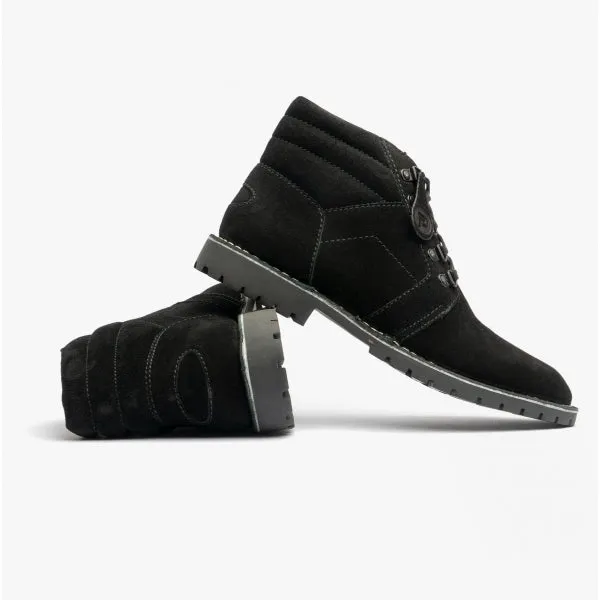 Popps TROOPER Mens Desert Boots Black
