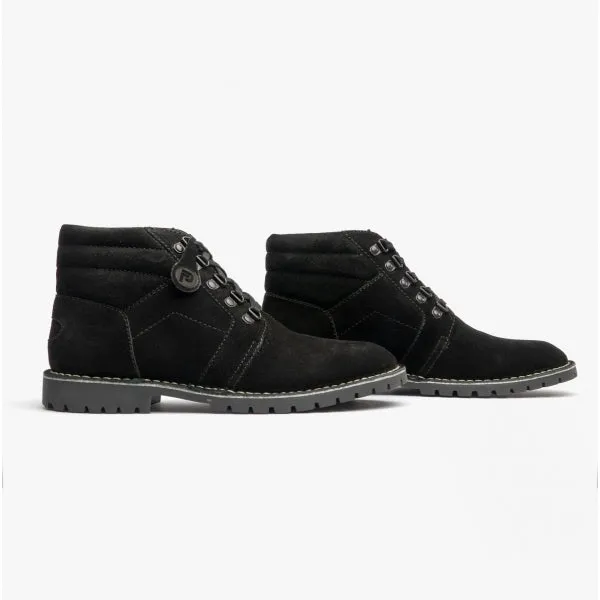 Popps TROOPER Mens Desert Boots Black