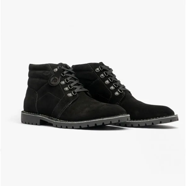 Popps TROOPER Mens Desert Boots Black
