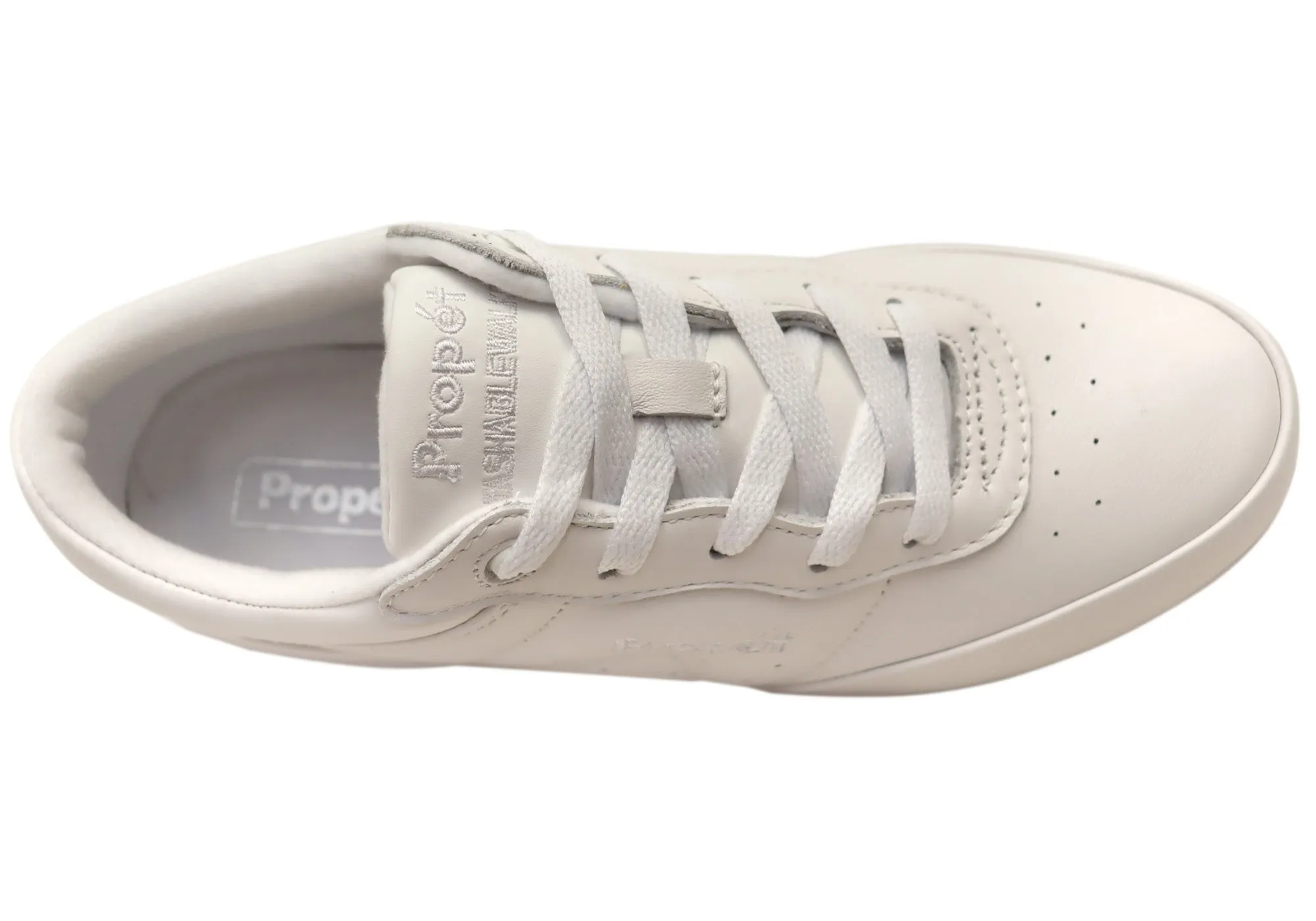 Propet Womens Washable Walker Leather Comfortable Wide Fit Shoes