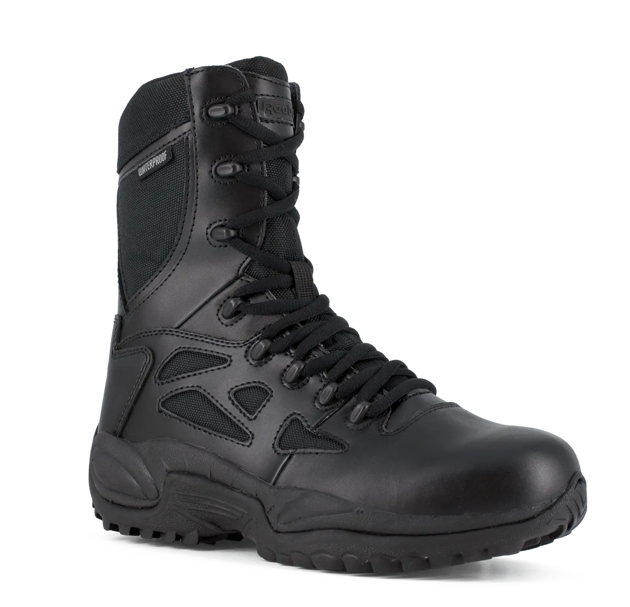 Reebok Women's 8" Stealth Waterproof Side-Zip Tactical Boots