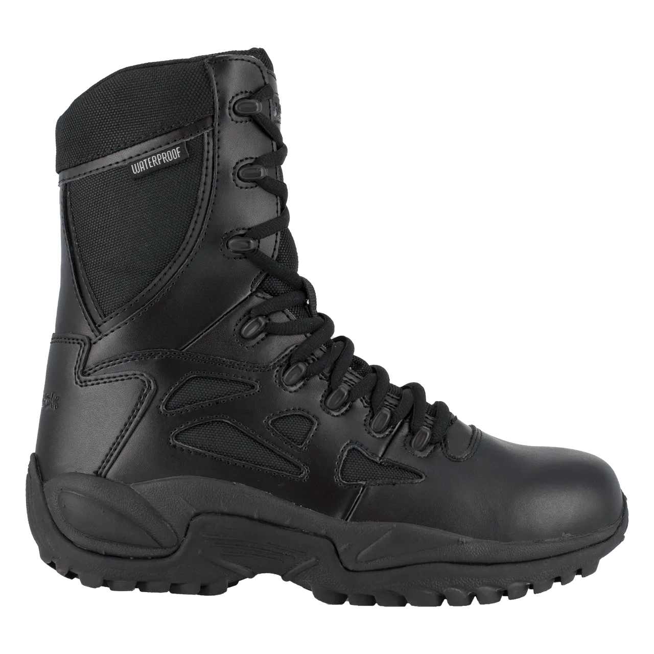 Reebok Women's 8" Stealth Waterproof Side-Zip Tactical Boots