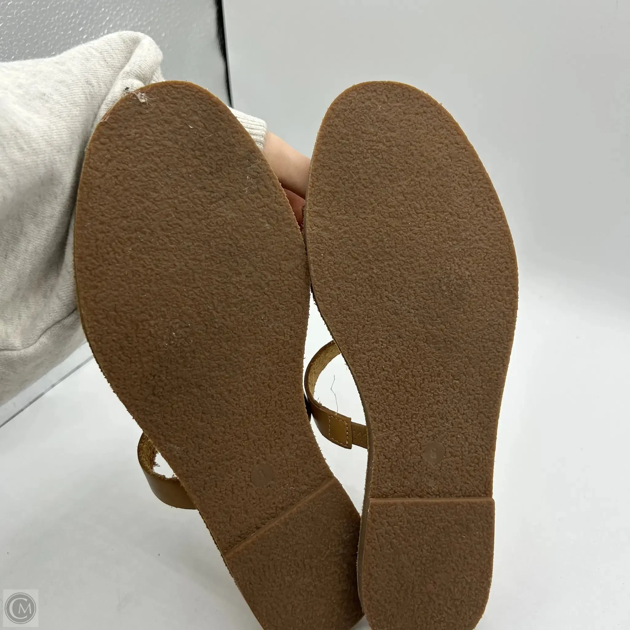 Sandals Flats By Madewell In Tan, Size: 8