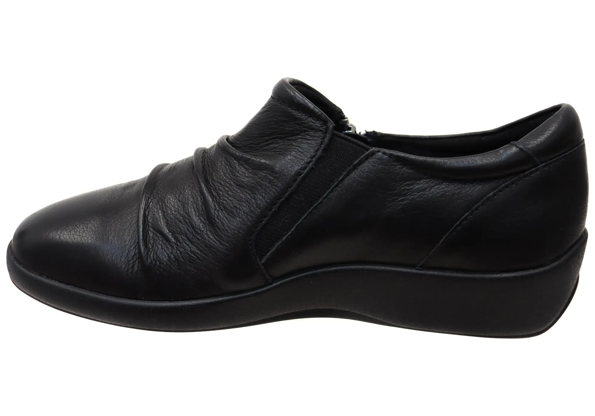 Scholl Orthaheel Katina Womens Leather Comfortable Supportive Shoes