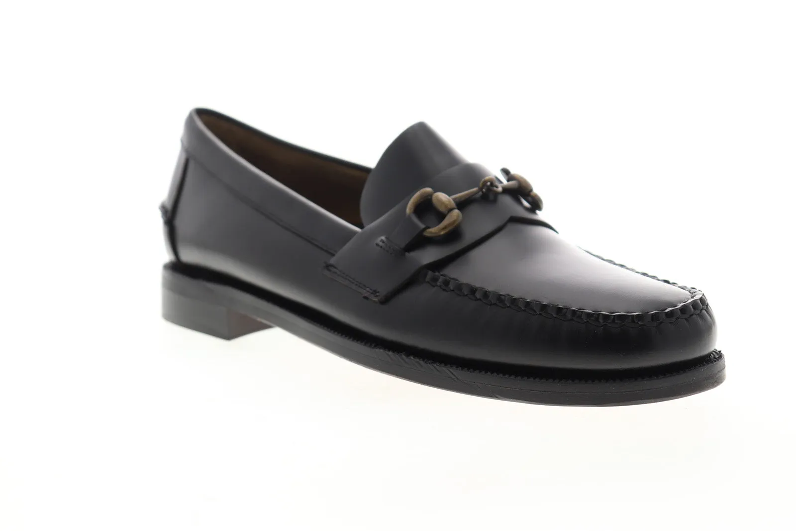 Sebago Classic Joe 7001570 Mens Black Wide Loafers & Slip Ons Casual Shoes