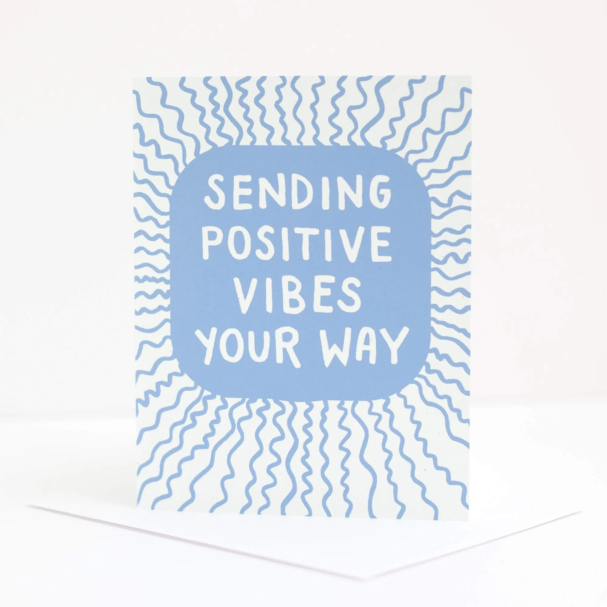 sending positive vibes greeting card, sympathy card for a friend, encouragement card