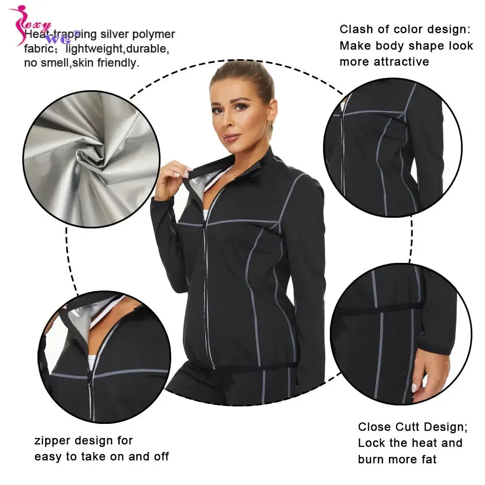 SEXYWG Womens Thermo Sauna Suit for Weight Loss  Fitness