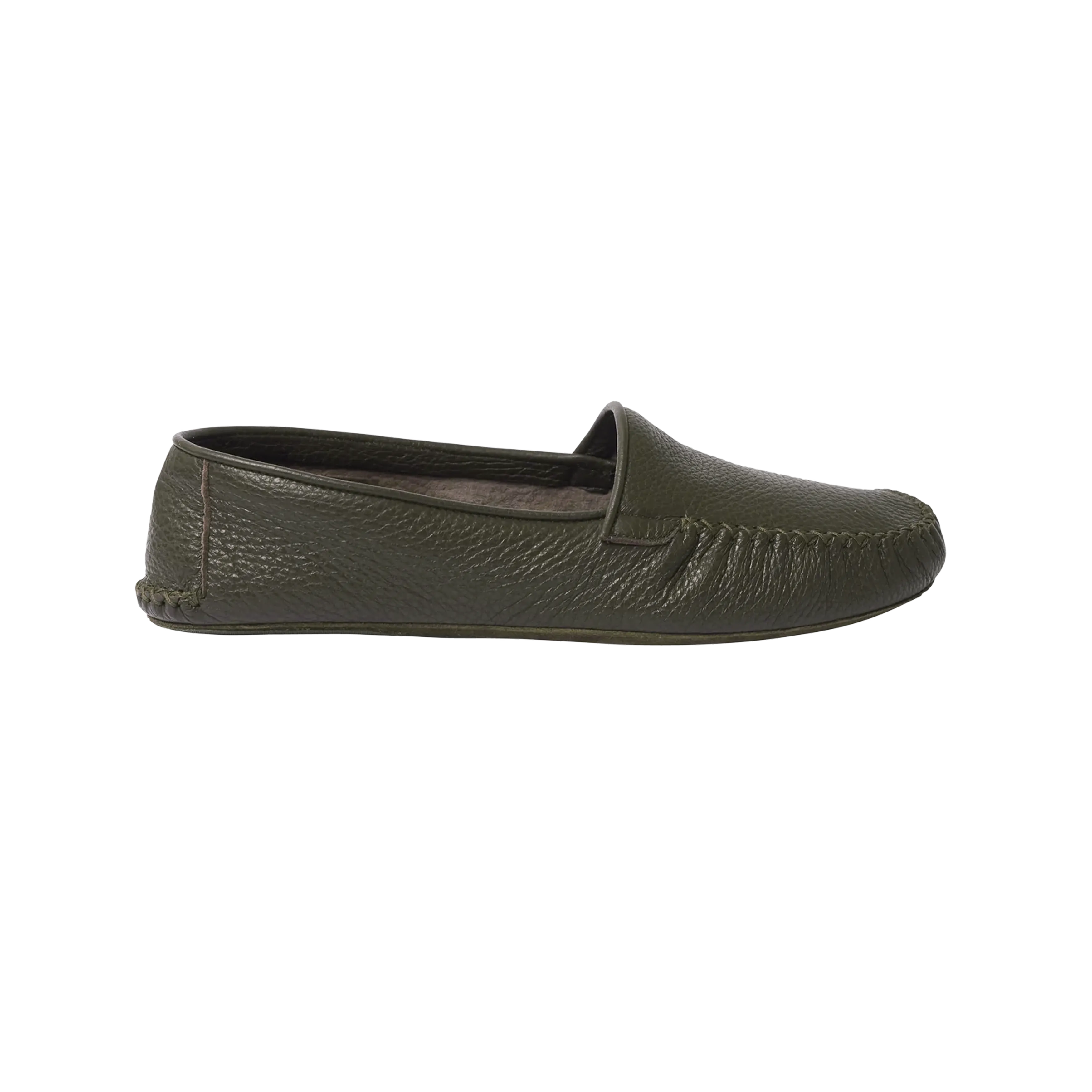 Soft Moccasin - Olive Deerskin